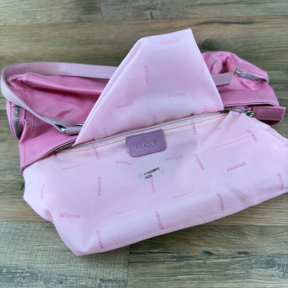 Brand New with Tags PRAGUE Dusty Rose Pink Leather Bag with Crystals Sho… - Picture 12 of 12